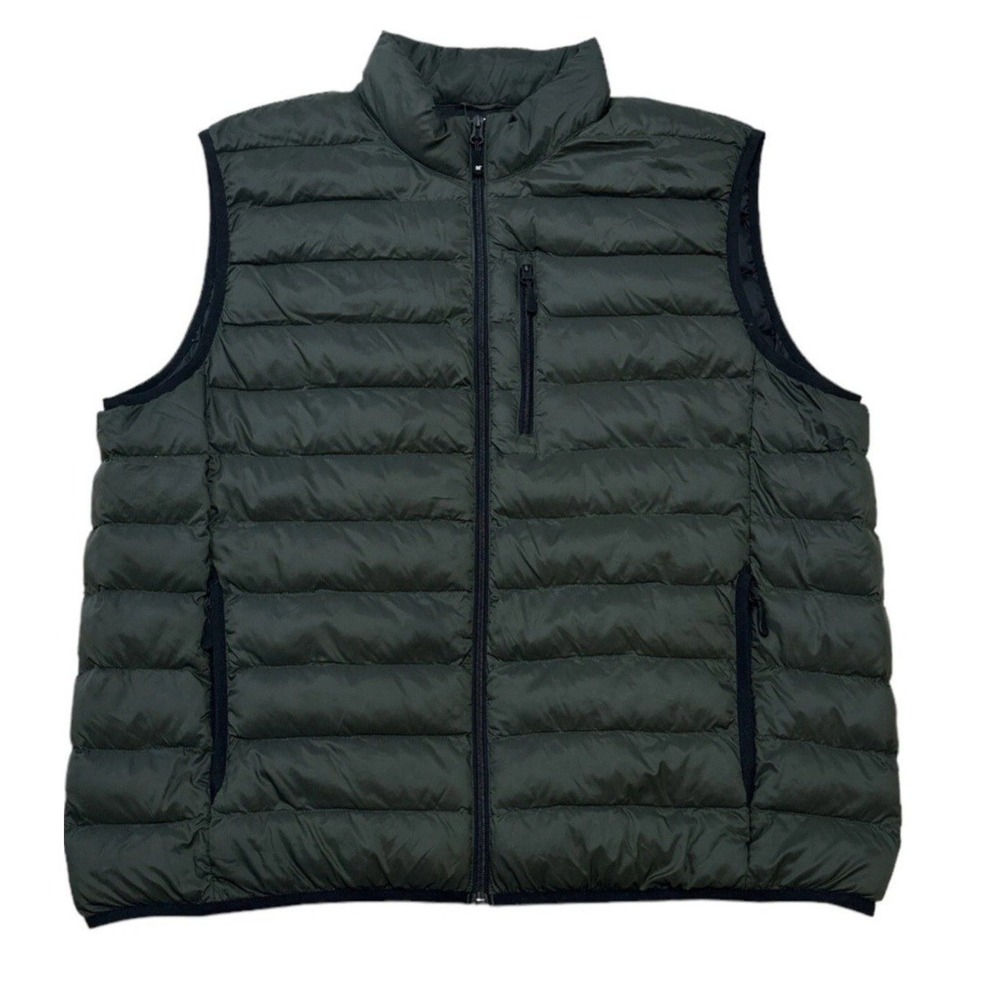 Weatherproof 32 Degrees Heat Mens Puffer Vest Blue Down Insulated 2XL